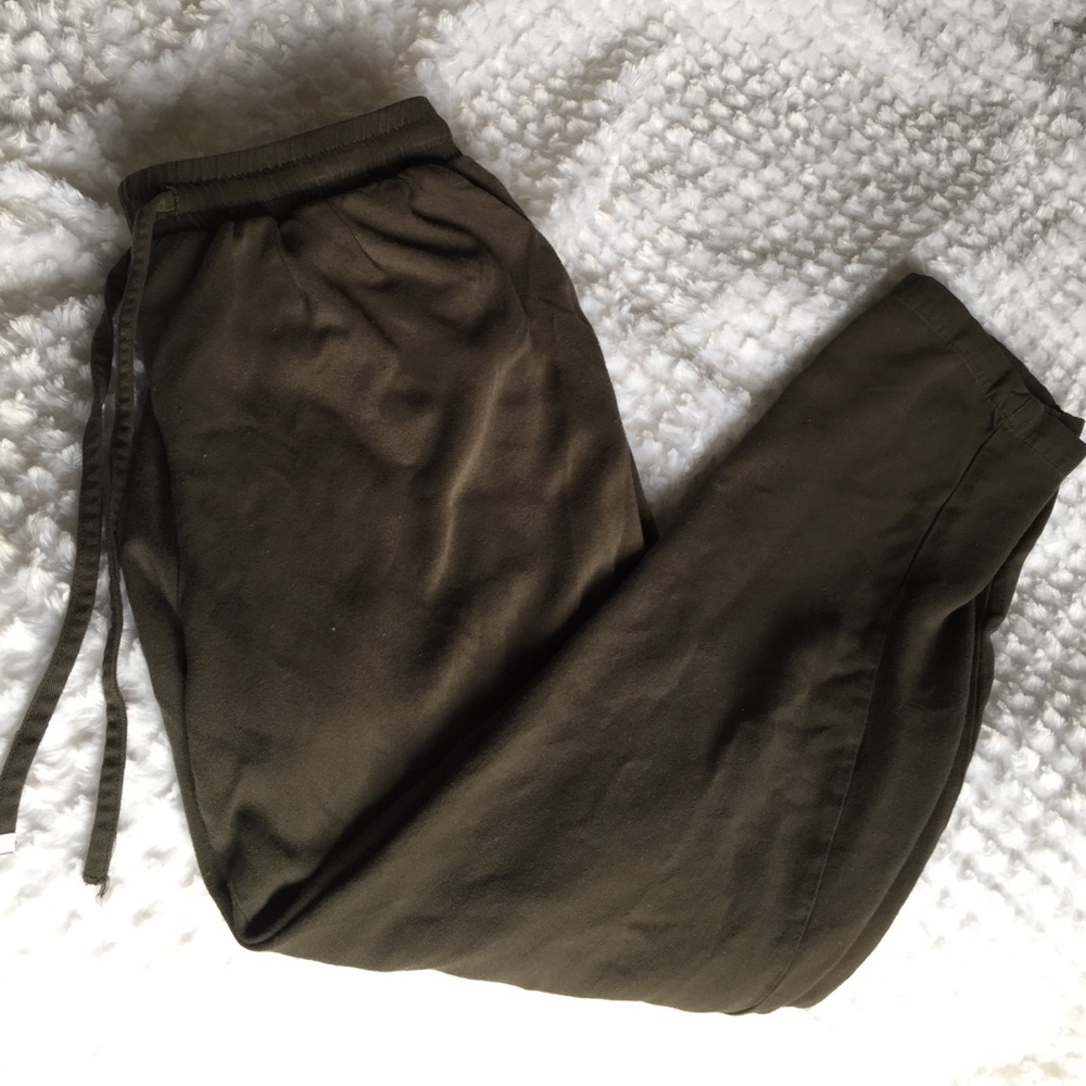 Olive green joggers